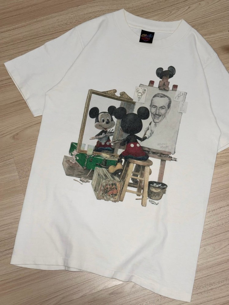 Vintage The Art Of Disney T-shirt 90s Rare Mickey Mouse