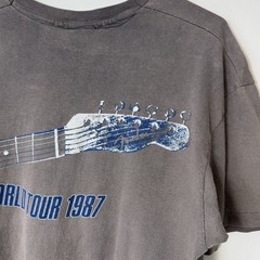 Vintage 1987 The Pretenders World Tour Faded Distressed Band Tee Black Rare