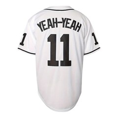 Sandlot Baseball Jersey Yeah-Yeah #11 Stitched White / Black Men’s Size 2XL XXL