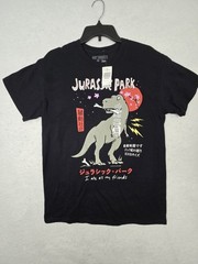 NWT NEW Riot Society Jurassic Park I Ate All My Friends Print T-Shirt M Black