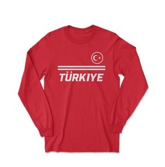 Turkiye Soccer Fans Arda Guler 8 Jersey Style Long Sleeve T-Shirt