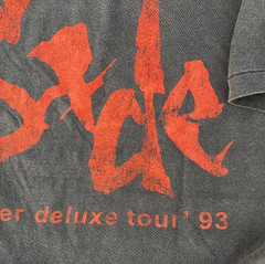 Vintage SADE T shirt XL LOVE DELUXE Summer Tour 1993 Black Faded Modern REPRINT