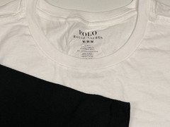 Polo Ralph Lauren Slim Fit T Shirt – Medium – Crew Neck – 3 Shirts – White/Black