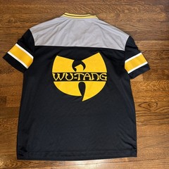 VINTAGE WU TANG CLAN #36 FOOTBALL JERSEY SHIRT RAP HIP HOP MEN SIZE Large BLACK