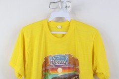 Vintage 70s Mens Medium Ford Motor Co Econoline Van Beach Sunset T-Shirt USA