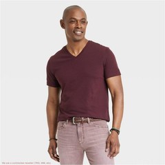 Men’s Every Wear V-Neck T-Shirt – Goodfellow & Co Pom Mystery L *SEE DEAL!!!*