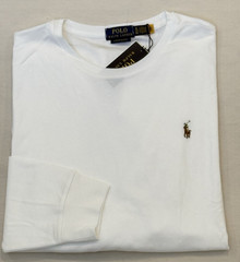 Men Polo Ralph Lauren Pony Custom Slim Fit Long Sleeve Classic Tee T Shirt XL