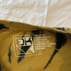 DK Bad Decisions Long Sleeve Black, Yellow Tshirt Men’s Size Large Mens Skater