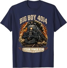 Big Boy 4014 Steam Engine Locomotive Train Vintage Railroad T-Shirt