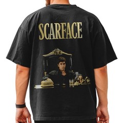 Scarface Mens T Shirt WORLD IS YOURS F&B Tony Montana Al Pacino Mob Movie Black