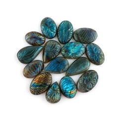 Natural Labradorite Gemstones Carving Wholesale Cabochons Lot, Jewelry Making…