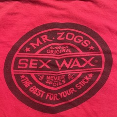 Vintage Sex Wax Tshirt Early 80s Red Large Two Sided Surfing Surf Culture Punk