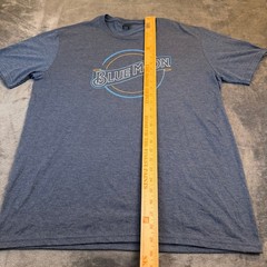 District Blue Moon Graphic T Shirt Mens Large Blue Tri Blend Short Sleeve