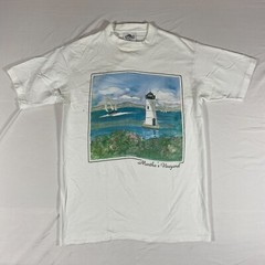 Vintage Size Medium Martha’s Vineyard Single Stitch USA MADE T Shirt 27-DK82