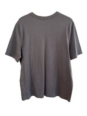 Croft & Barrow Mens Easy Care XL Gray Pinstripe Short Sleeve T-Shirt