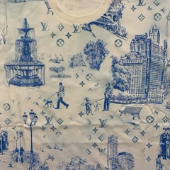Louis Vuitton Blue Toile Monogram, Size Small