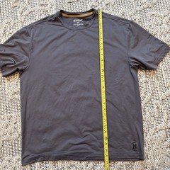 Rhone Element Shirt Mens Medium Charcoal Gray Cotton Blend Short Sleeve Tee