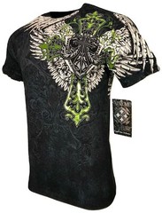 Xtreme Couture Affliction Men’s T-Shirt LONG VIEW Tattoo Biker S-5XL