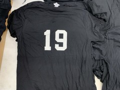 Gildan Soft Style Adult XS S M L XL Number Jersey T-Shirts White Black Team Set