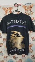 Zach Bryan 2024 Quittin’ Time Tour T-Shirt Black Size Small