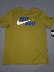 NIKE TEE JUST DO IT T-SHIRT MENS LARGE GREEN AR5006 377 NEW