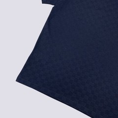 Louis Vuitton LV Embroidery Logo Damier Cotton Pique T-Shirt Blue Size L