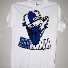 Gildan Ultra Cotton Men’s S White Cotton Thug Mormon Graphic Crew Neck Tee