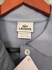Lacoste Women Short Sleeve Cotton Polo Shirt -Size 10