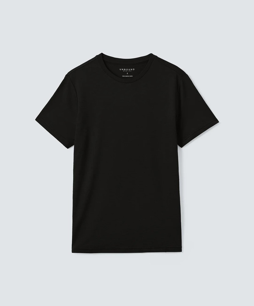 Unbound Merino – Men’s Merino Crew Neck T‑Shirt / FAST FREE SHIP / Unworn