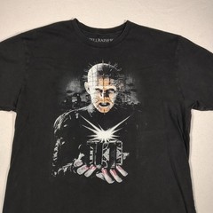 Hellraiser T-Shirt Mens Large Black Cotton Pinhead Hellworld Graphic Horror Tee