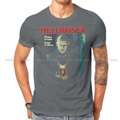 Hellraiser Pinhead Shirt S-6XL Mens Black Cotton Horror Movie Graphic Tee Y2K