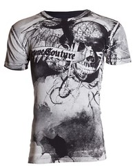 XTREME COUTURE by AFFLICTION Black CROSSED OUT Short Sleeve Slim Fit T-shirt NWT