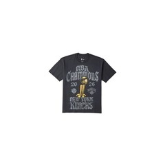 Nike NBA Champions New York Knicks 2026 Crystal Rhinestone T Loose Fit Black XXL