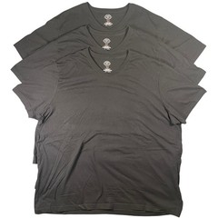 St John’s Bay Mens T Shirt 3 Pack 3XL Black V Neck Quick Dry Easy Care