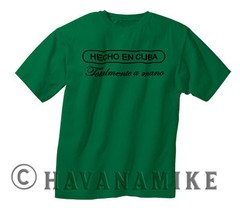 New HECHO EN CUBA Cuban Cigar Box BRAND Cuba Logo SS T-Shirt 100% Cotton