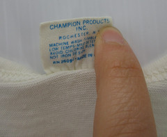 VTG Champion Shirt Men Small (L) Blue Bar Track 70s 80s Tank Top Running Singlet