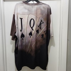 Mens 5XL Shein Poker Cards Full Print T-Shirt Short Sleeve