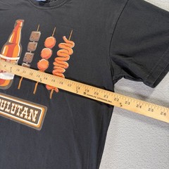 Filipino Food Word Art T-Shirt My Philippines Black Graphic Tee Size M LOT OF 2