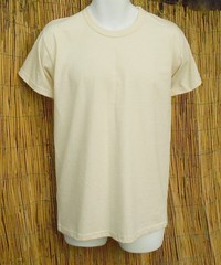 Organic Cotton Men’s Short Sleeve Tee Shirts Made in USA Natural color