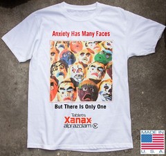 Xanax – Anxiety Has Many Faces Unisex T-Shirt Size S-5XL