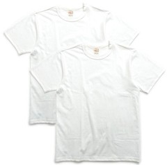 WHITESVILLE 2-PACK T-SHIRT – White, Black, Navy, Gray [ WV73544 ] Made in Japan