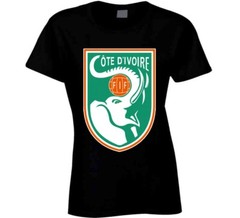 Ivory Coast Cote D’ivoire Soccer Futbol World Cup Logo Crest T Shirt