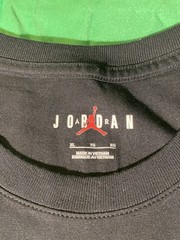 Air Jordan T-Shirt Men’s Black Yellow Graphic Tee Jumpman Nike Basketball Shirt