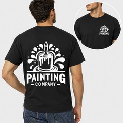 Men Personalised Work T Shirt Custom Trade Company Logo Painter Plumber Mechanic