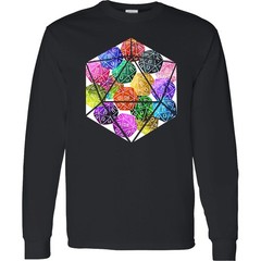 Inktastic Twenty Sider With Mulitcolored Dice Long Sleeve T-Shirt Pop Culture