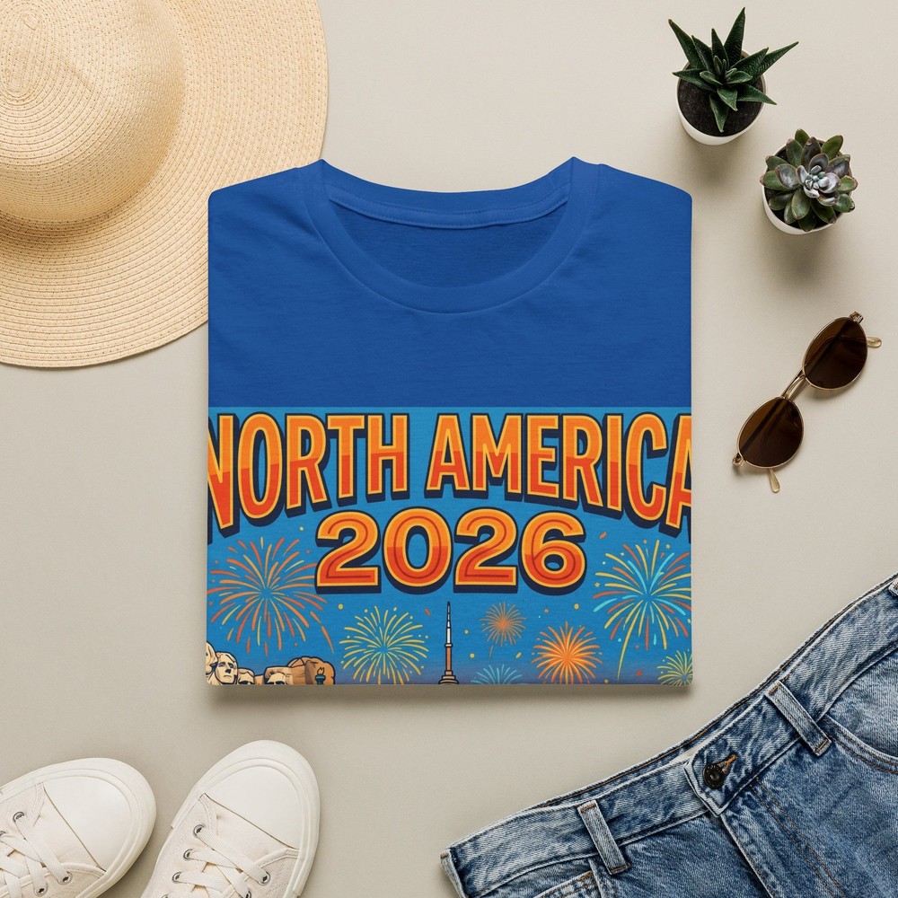North America 2026 T-Shirt | Stadium Fireworks Retro Tour Poster