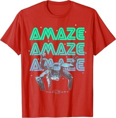 Project Hail Mary Amazing Rocky The Alien Neon Portrait T-Shirt