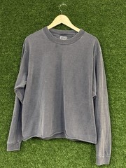 Shaka Wear Super Max Heavy Grey Dye Long Sleeve Shirt Large