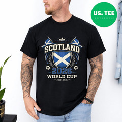 Scotland World Cup 2026 Football Fan T Shirt Scottish Soccer Graphic Tee