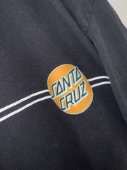 Vintage Santa Cruz Surfing Tee Shirt Mens XL Black Beach